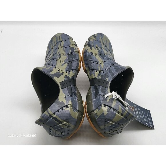 Sperry Water Strider Clog Mens Olive Green Camo Sandal Slip On Comfort Size 7 - Picture 5 of 10